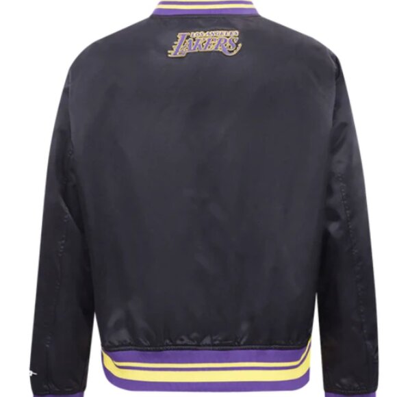 Pro Standard Women's NBA Los Angeles Lakers Satin Jacket - Picture 3 of 4